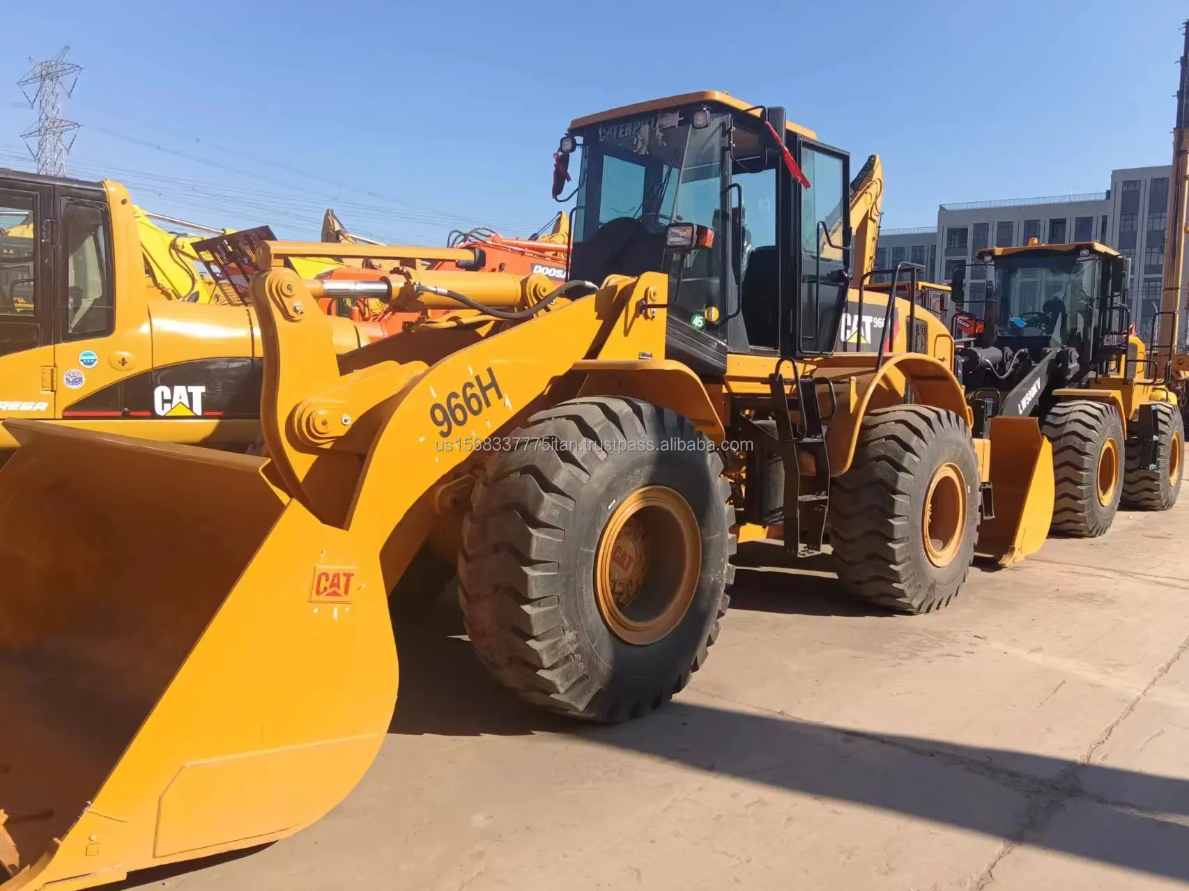 Подержанная Кошка 966 H погрузчик подержанная техника Большая гусеница кошка подержанный разумная цена Высокое качество