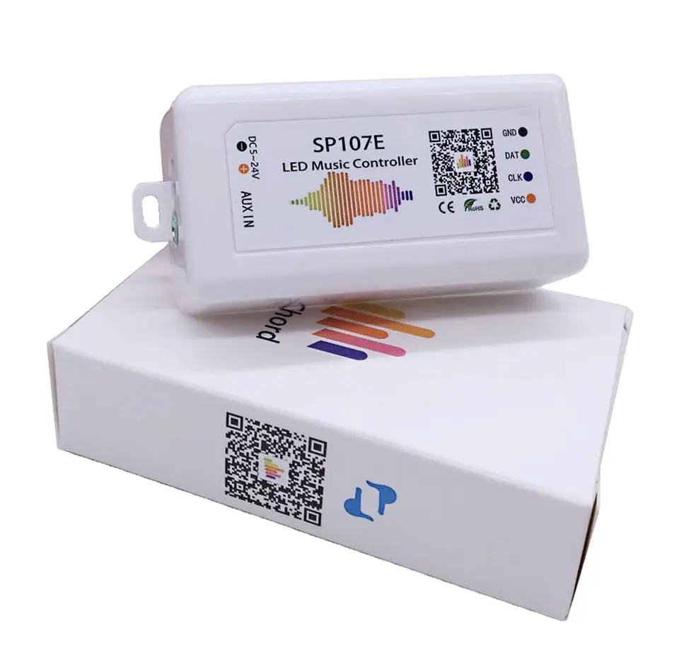 SP107E DC5V/12V/24V приложение BT контроллер светодиодных пикселей для адресуемых светодиодов WS2812B WS2811 SK6812 UCS1903