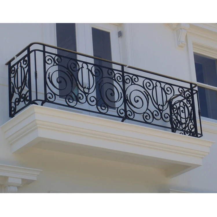 balcony boundary outdoor black porch carved metal iron balustrade railing designs for balustrades