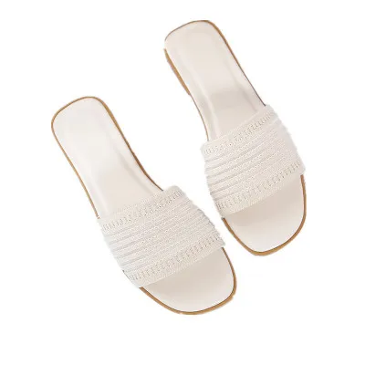 HLS131, оптовая продажа, лето 2020, новая мода, универсальные, новый дизайн, красивые тапочки для дам с вязаным швом