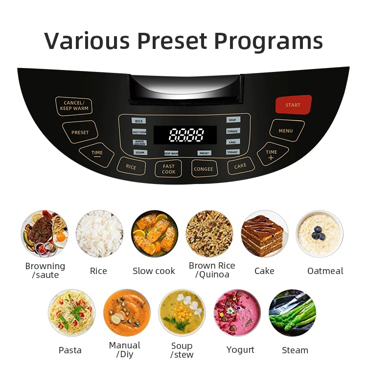 Factory Direct 900w Best Brands Baby Mini Plastic Rice Cooker 4l 5l Starch Removing Portable Rice Cooker