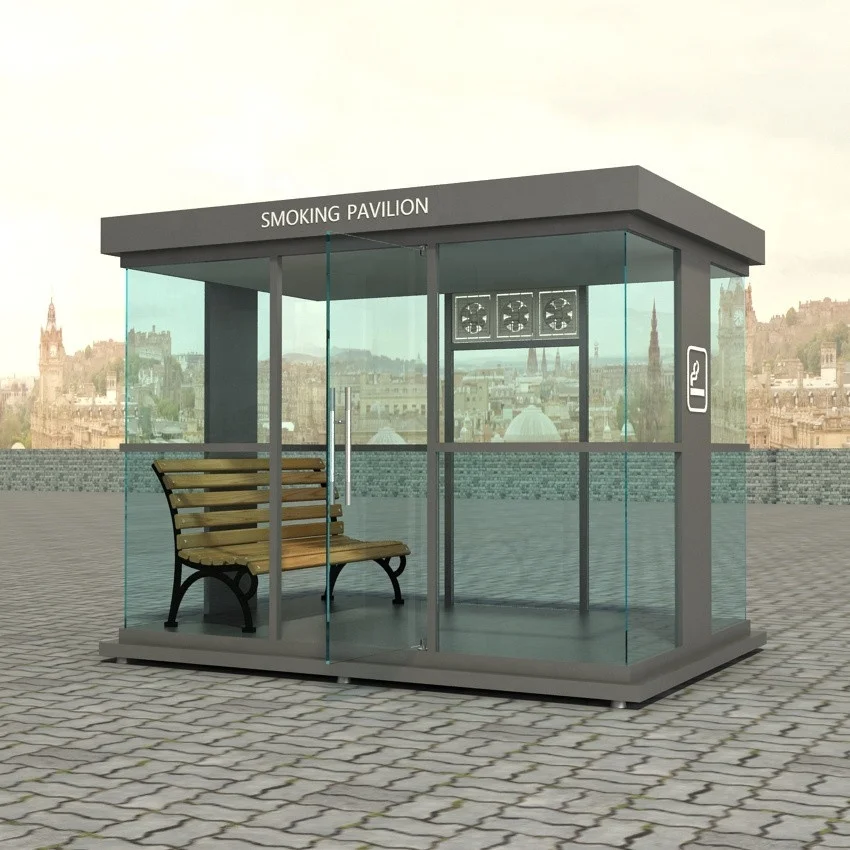 Мебель для общественного пользования китайского производства современный киоск курения Высококачественная курительная будка/укрытие