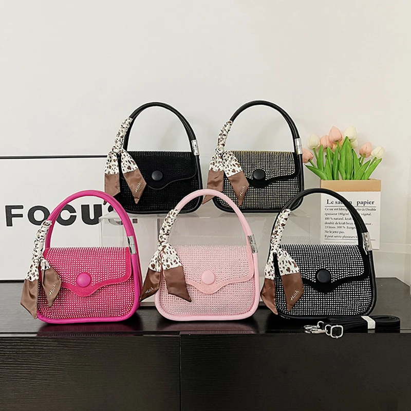 Женская 2024 сумка со стразами