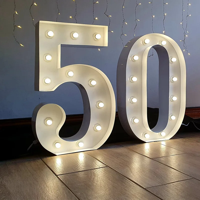 HONGSEN  Wedding Marry Me led  Large 3ft 4ft Light Up numbers 3d Marquee  Love Letters Marquee numbers