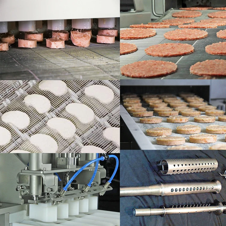 Hamburger meat ball chicken nugget vegetarian Meat Alternative Products Poultry forming machine