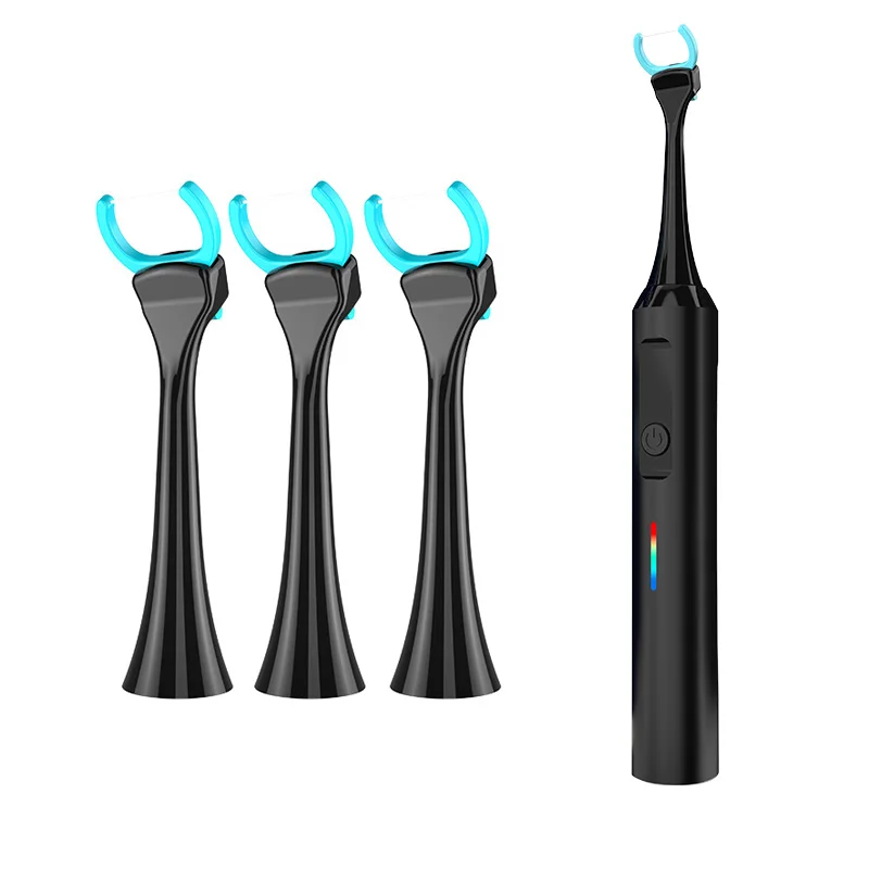 OEM IPx7 Waterproof Portable USB Charging Vibration Cleaning Home Travel Black Electric Dental Floss