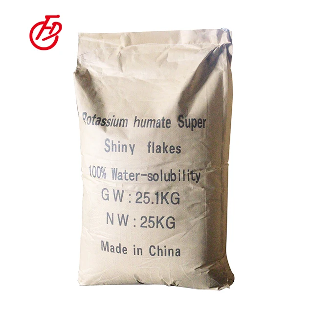 
Potassium Humate Flakes Shiny Agriculture Organic Fertilizer Super Potassium Humate 