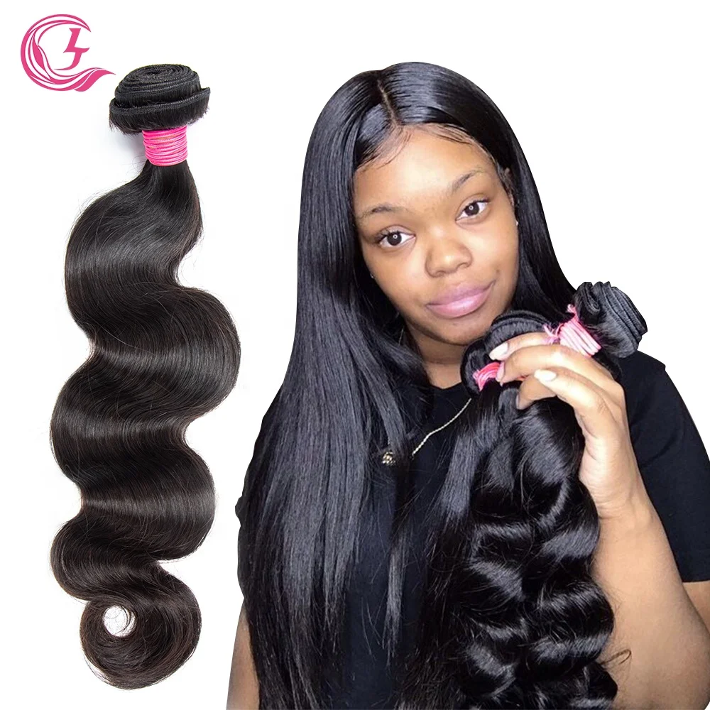 Cljhair Unprocessed Raw Virgin Human Hair Wholesale Body Wave Bundles Extensions 30Inch 12A Grade Wavy Peruvian With Closure