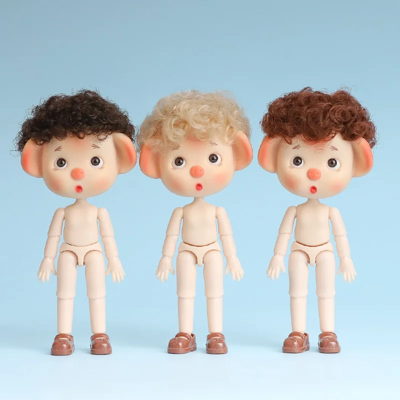 2024 new 14CM nude doll girl toy accessories Mini Cute Little Baby Girl Toy Factory Directly Designed Custom Plastic Doll