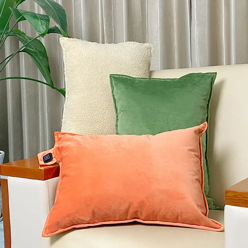 Hot-Selling EU Market USB Charging Heating Cushion Heated Pillow for Cars Outdoor Household Use