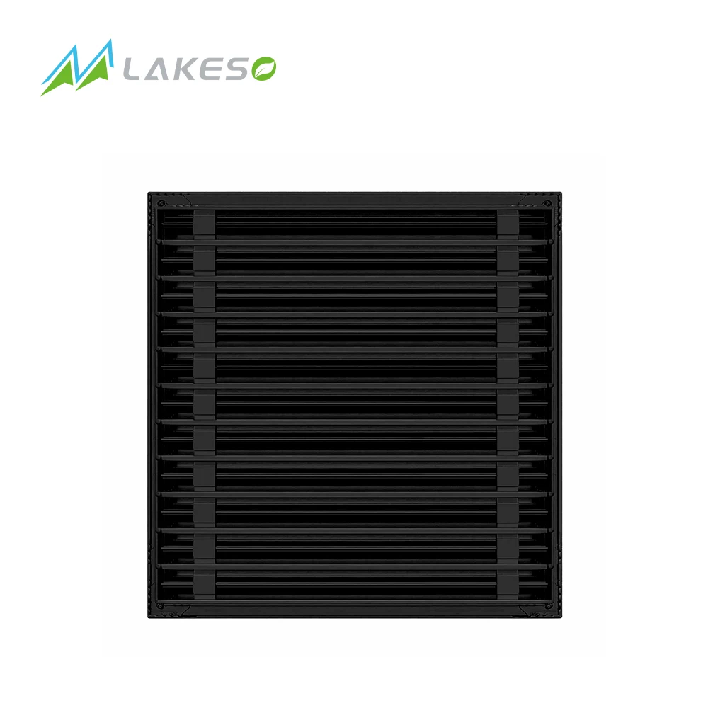 Lakeso Hvac 22x22 черный алюминиевый линейный слот диффузор Крышка вентиляционного отверстия переменного тока линейные решетки