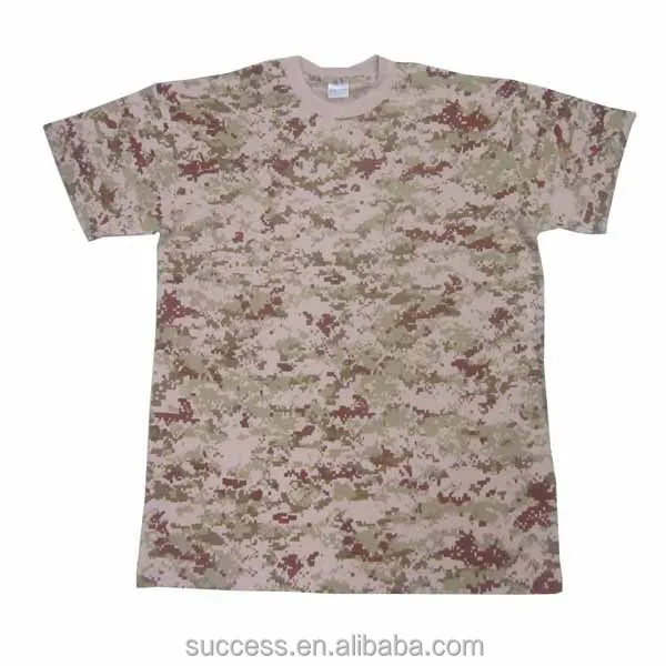 100% Cotton Camouflage T Shirt