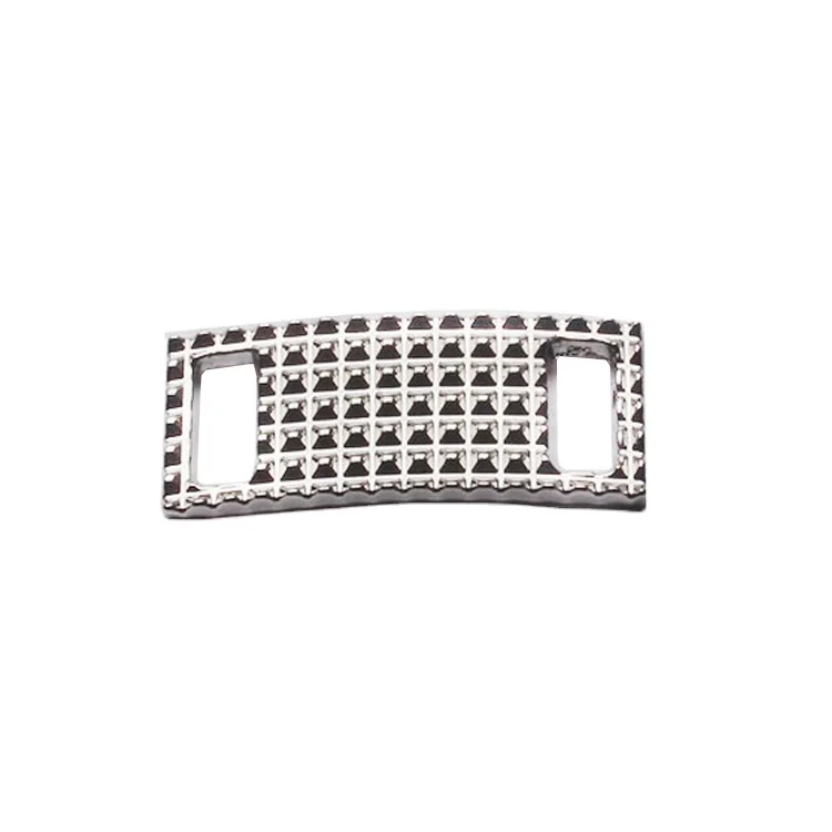 Wholesale shoe lace locks custom engraved blanks metal shoelace tags charm with custom logos