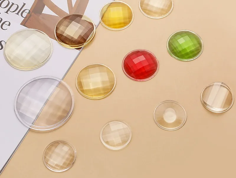 High-definition prism multi-specification 30mm38mm acrylic resin material Wanhua lens lens kaleidoscope accessories