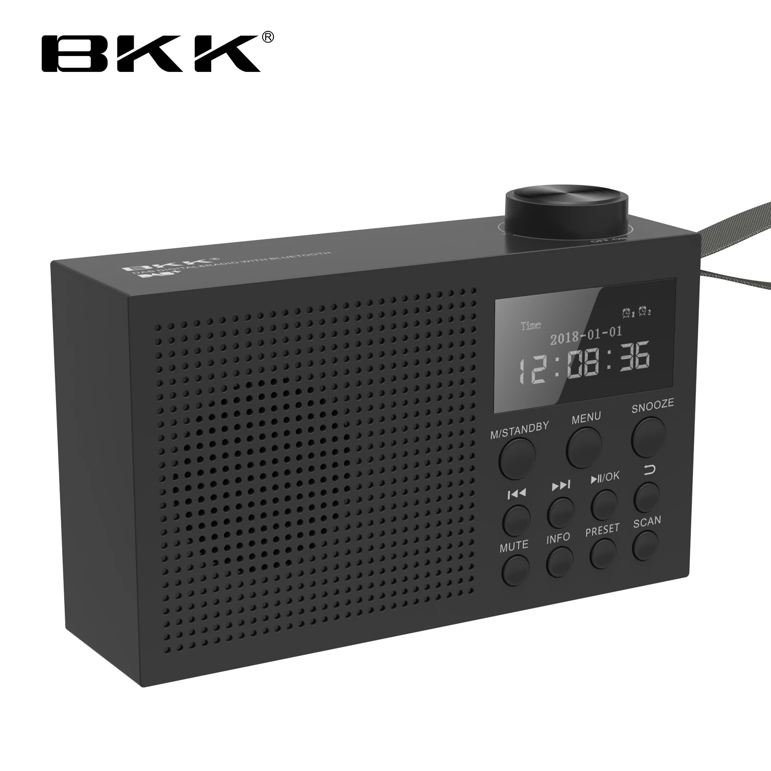 Latest design Factory outlet  BT 5.0 Speaker with LCD Display Portable handle DAB FM Digital Radio
