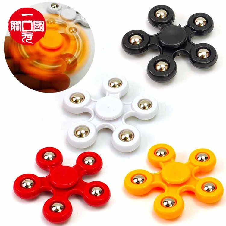 
New Arrival Hot Selling Wholesale Five Bead Fidget Hand Spinner,Steel Ball lighter Fidget Hand Spinner for Release Stress 