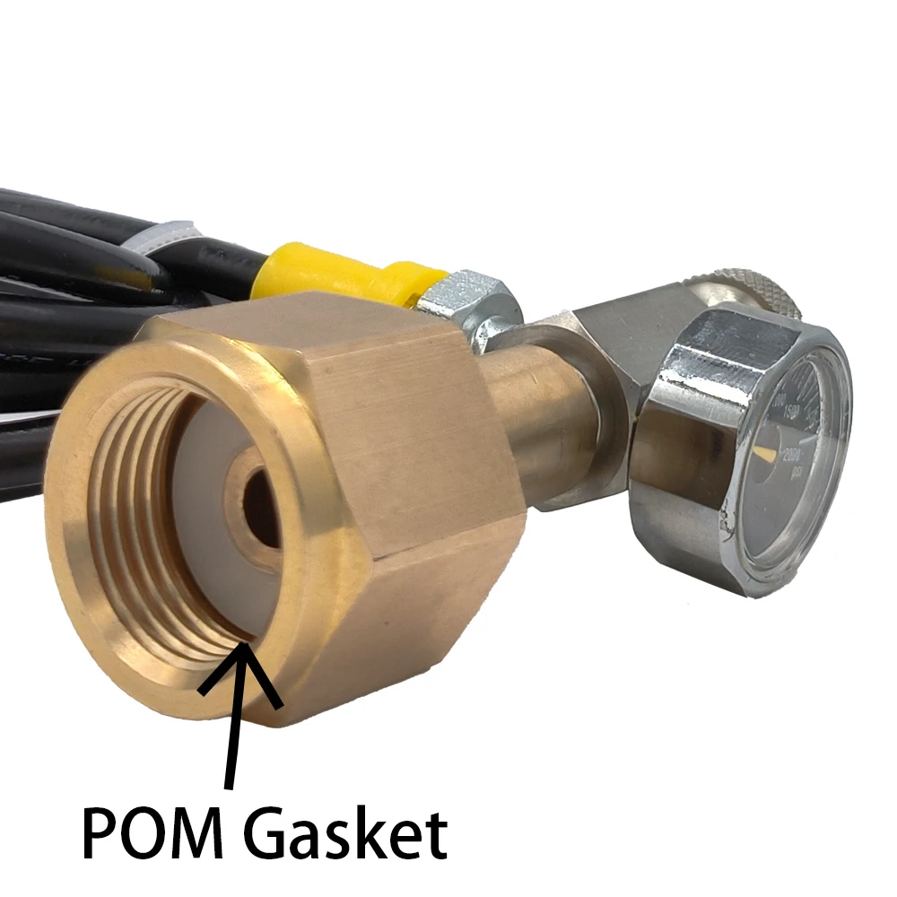 Quick Connector Adapter Hose for SodaStream Terra to External CGA320 Co2 Tank