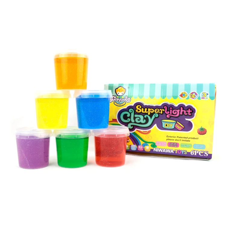 Colorful Slime 6 Colors  Putty Toys Slime Kit Stress Relief Toy for Kids