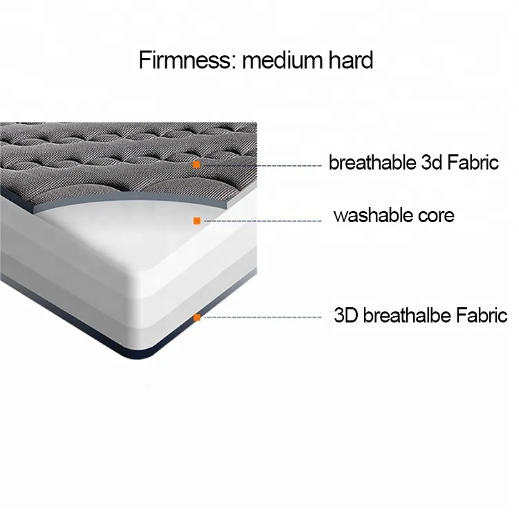 Middle Firm 3d Air Mesh Spacer Fabric Thin Futon Mattress