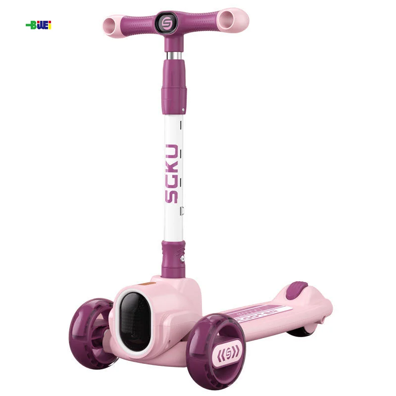Wholesale Multifunctional 3 In 1 Foldable Children Kick Scooter with seat 3 Wheels foot Kick Scooters for kids With  music