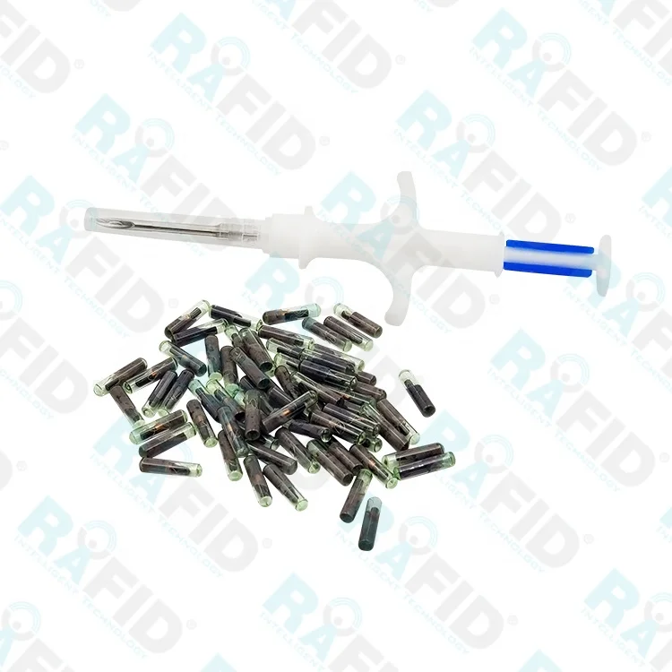 RAFID High Quality Animal Microchip 134.2khz 1.25*7mm Rfid Microchips Provided Cattle Ear Tags Chip for Dogs Hot Product 2019