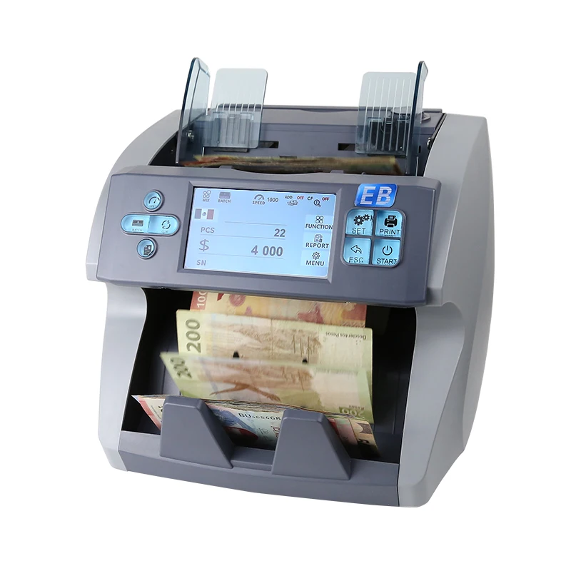 LD-6000-3 новейший калькулятор смешанных сумм с сенсорным экраном двойное значение CIS счетчик банкнот Детектор фальшивых