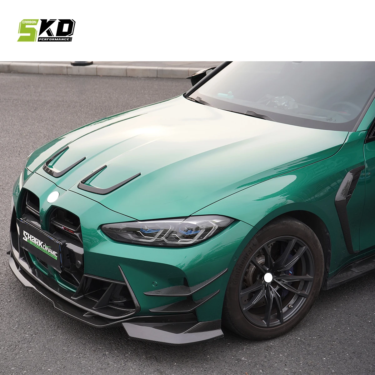 Dry Carbon Fiber for M3 G80 2021+ CFA Style Side Fender Trims (for add to MP side fender vent)