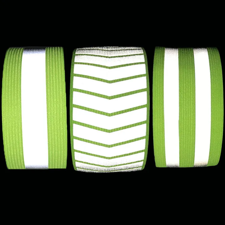 
fluorescent elastic yellow reflect ankle hand wrist strap for outdoor Safety 