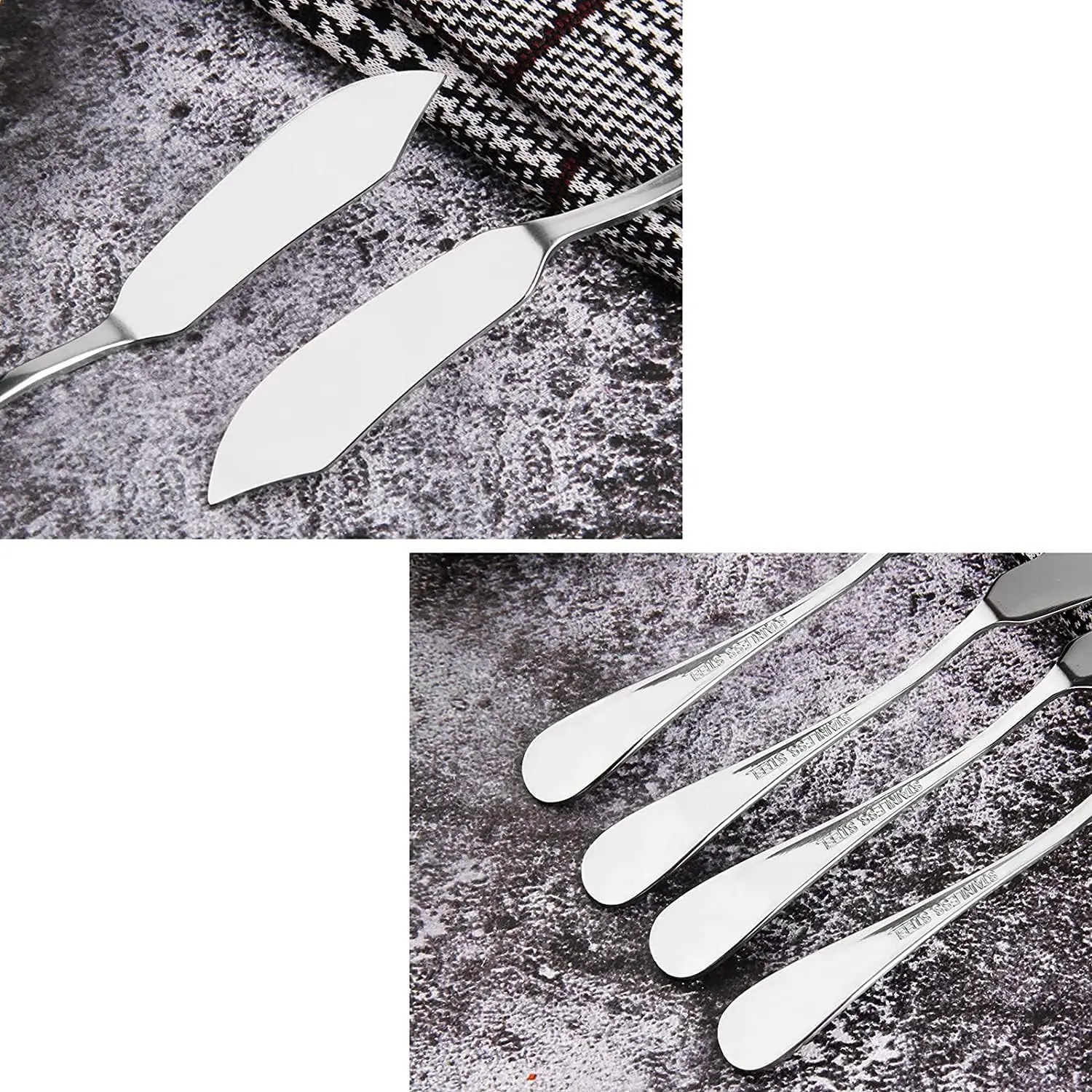 Butter Knife Cheese Knife Dover Sole Breakfast Kippers Cute Mini Stainless Steel  Knives for Butter Cheese