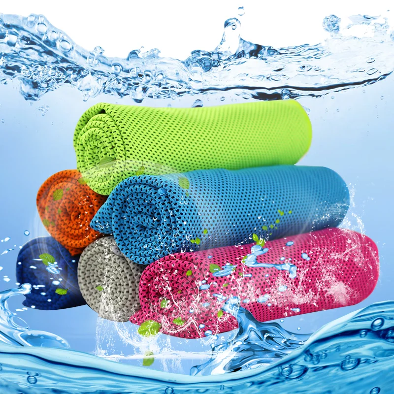 Quick-dry Microfiber Woven Outdoor Sports All-season Cooling Towel for Beach Running Jumping Gym Dry Towel
