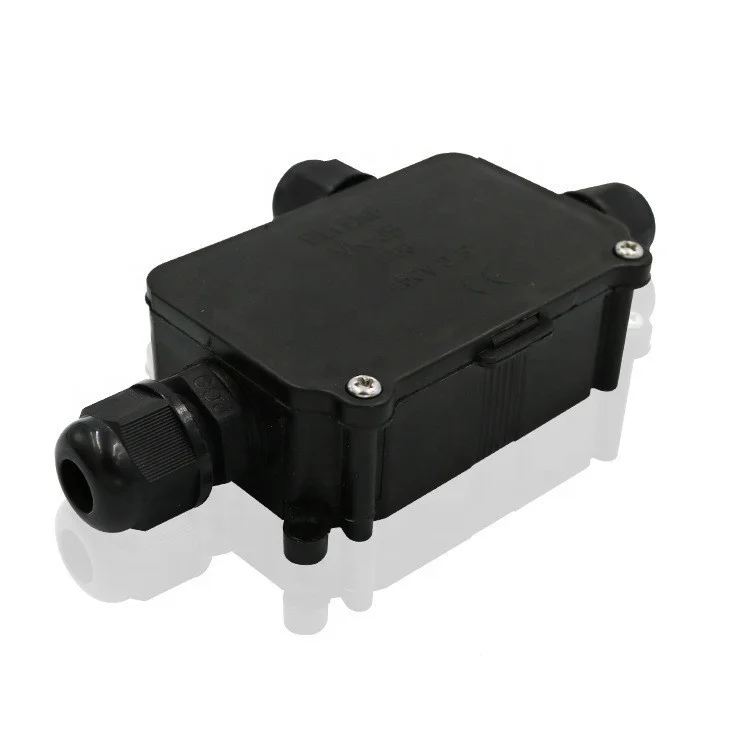 3 способа Открытый подземный пластикого нейлона электрического силового кабеля Корпус IP68 водонепроницаемая распределительная коробка