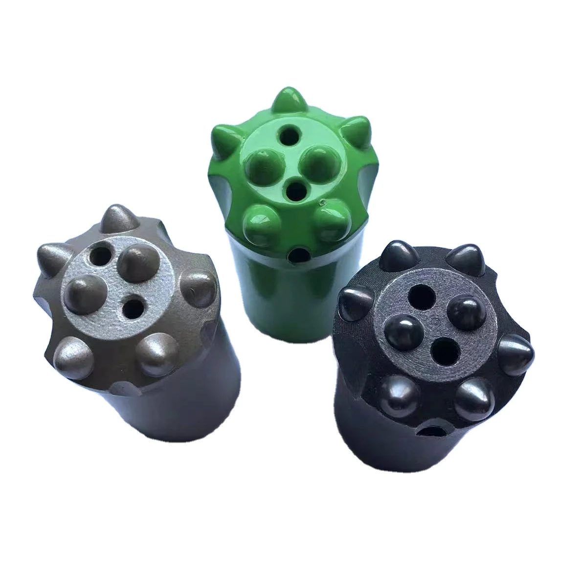Professional carbide tipped round button 7 11 12 degree hardness tapered drill bit for wholesales