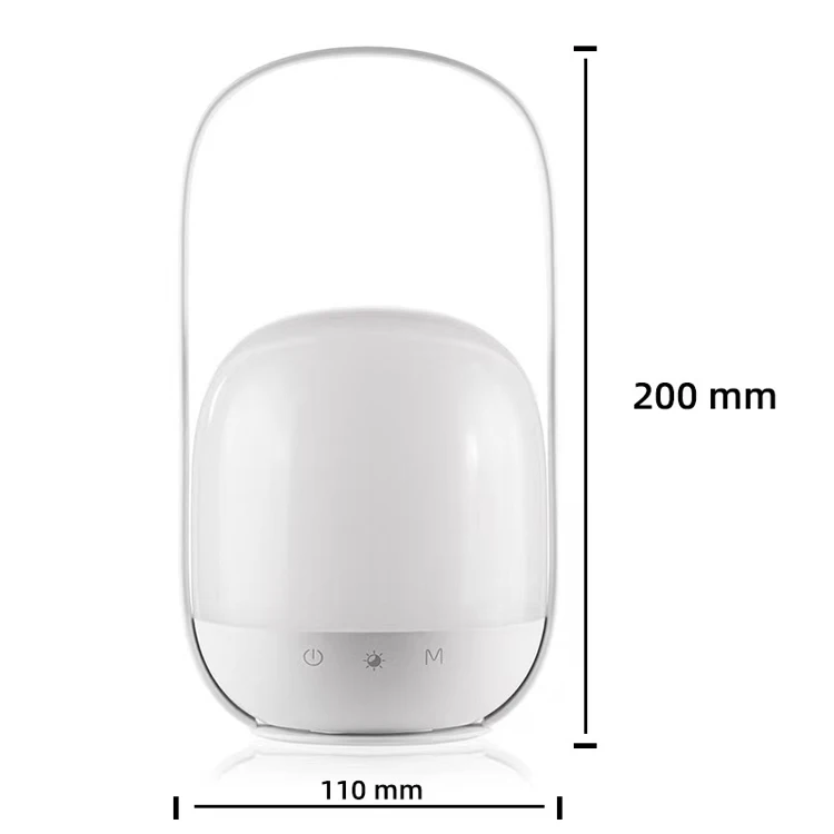 Portable Bedroom Touch Sensor Night Light Remote Control Rechargeable RGB Baby Ambient Light Kids Lamps Kids Night Light