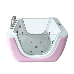 Cheap price acrylic baby spa kid spa infant white color massage bath