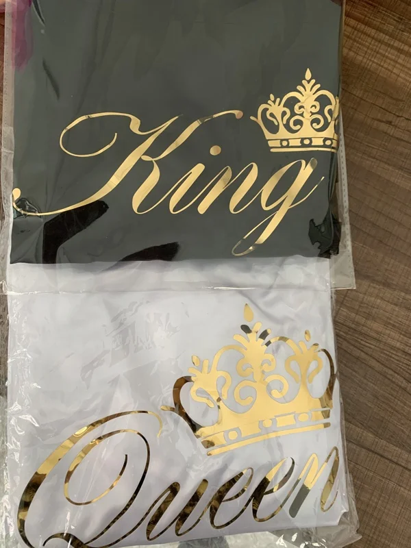 Wholesale satin printed king/queen couple robes fashion men and women home nightgown Bathrobe
