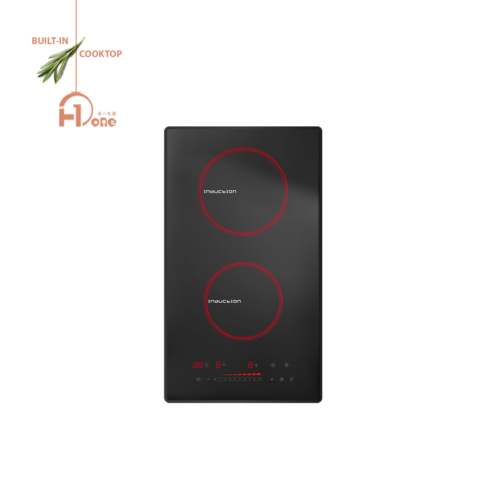 30 см 2 шт/комплект зоны встроенный керамическая индукционная плита с одной переключатель инвертора и алюминиевая катушка