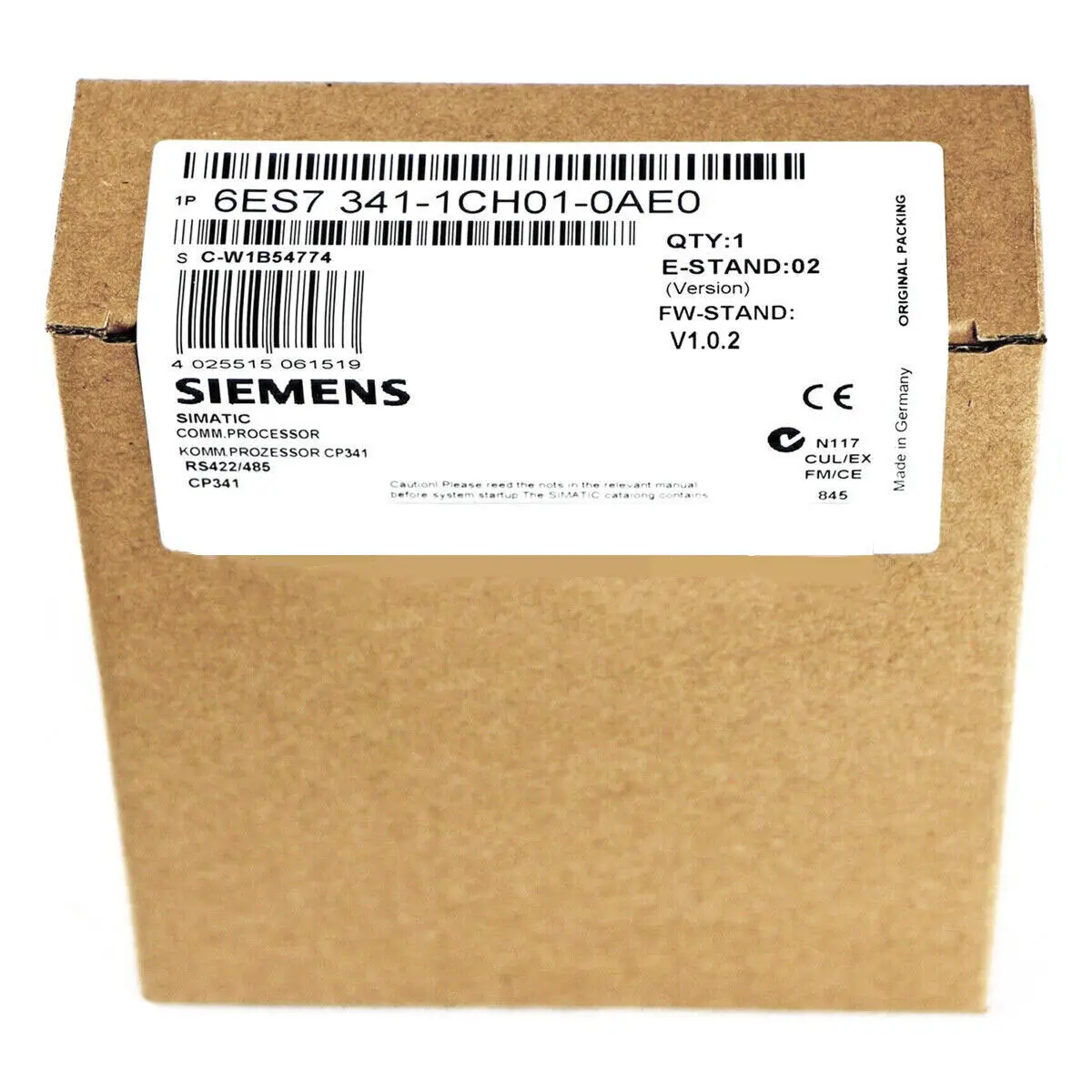 6ES7 341-1CH01-0AE0 новый SIEMENS 1CHO1-OAEO S7-300 CP 341 6ES7 341-1CH01-0AE0