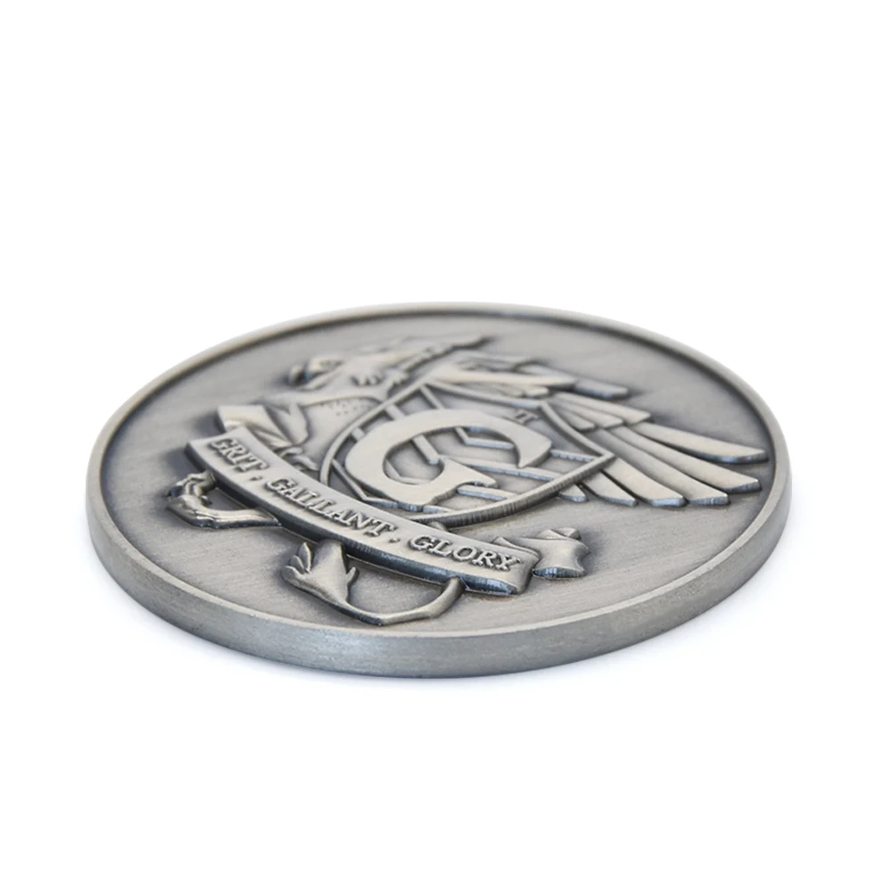 High quality custom china metal logo old souvenir coin