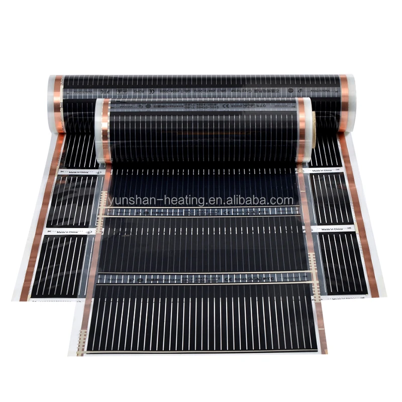 Factory custom PTC electric underfloor heating roof pad graphene heat mat