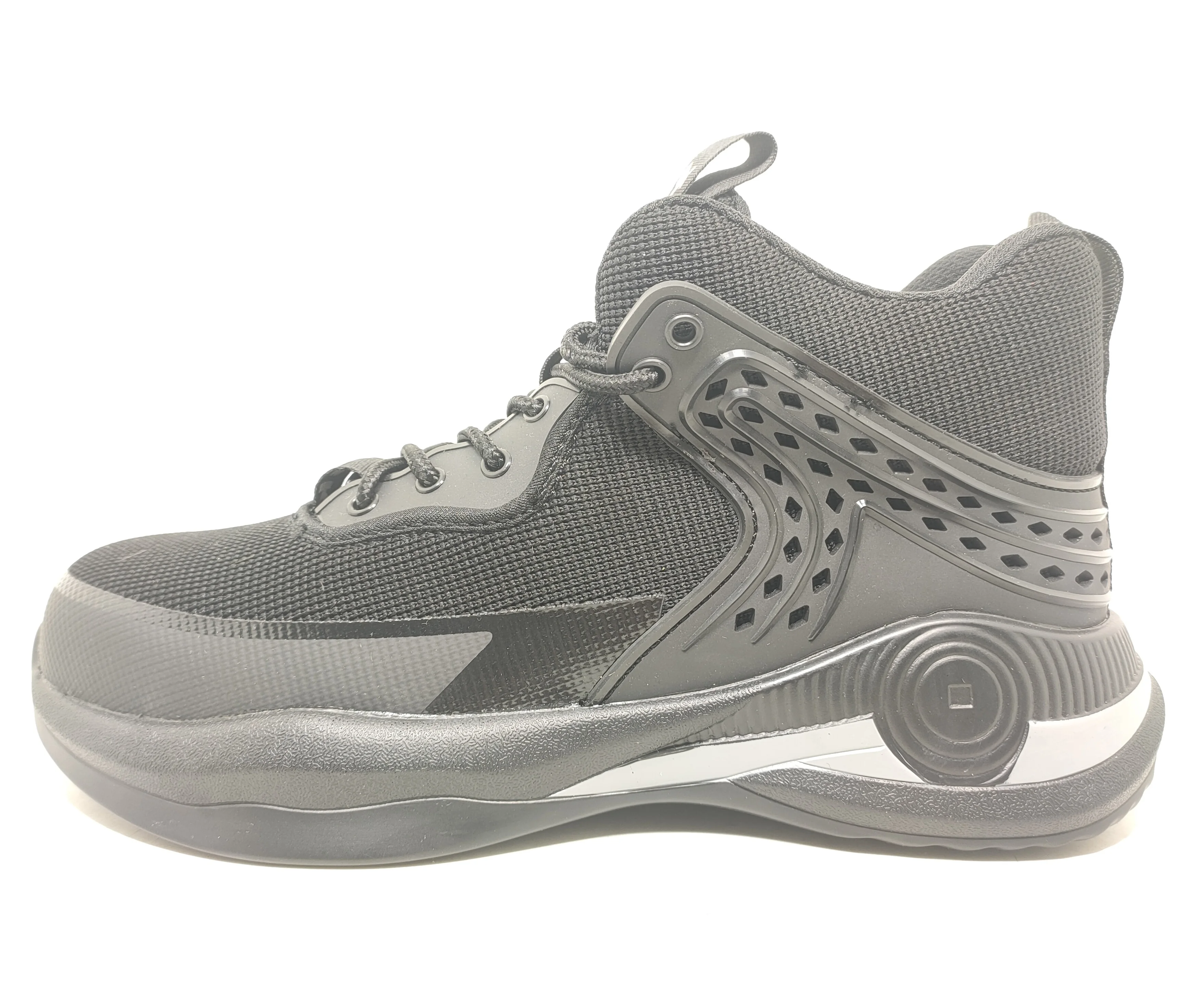 Labor protection safety shoes / fly woven sports style safety work shoes / flexible sole safety shoes