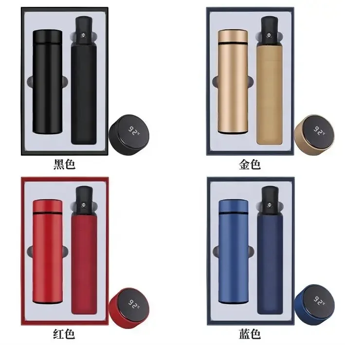 Custom logo Business anniversary Gift Promotional Vaccum bottle pen notebook Umbrella Corporate luxury Gift set