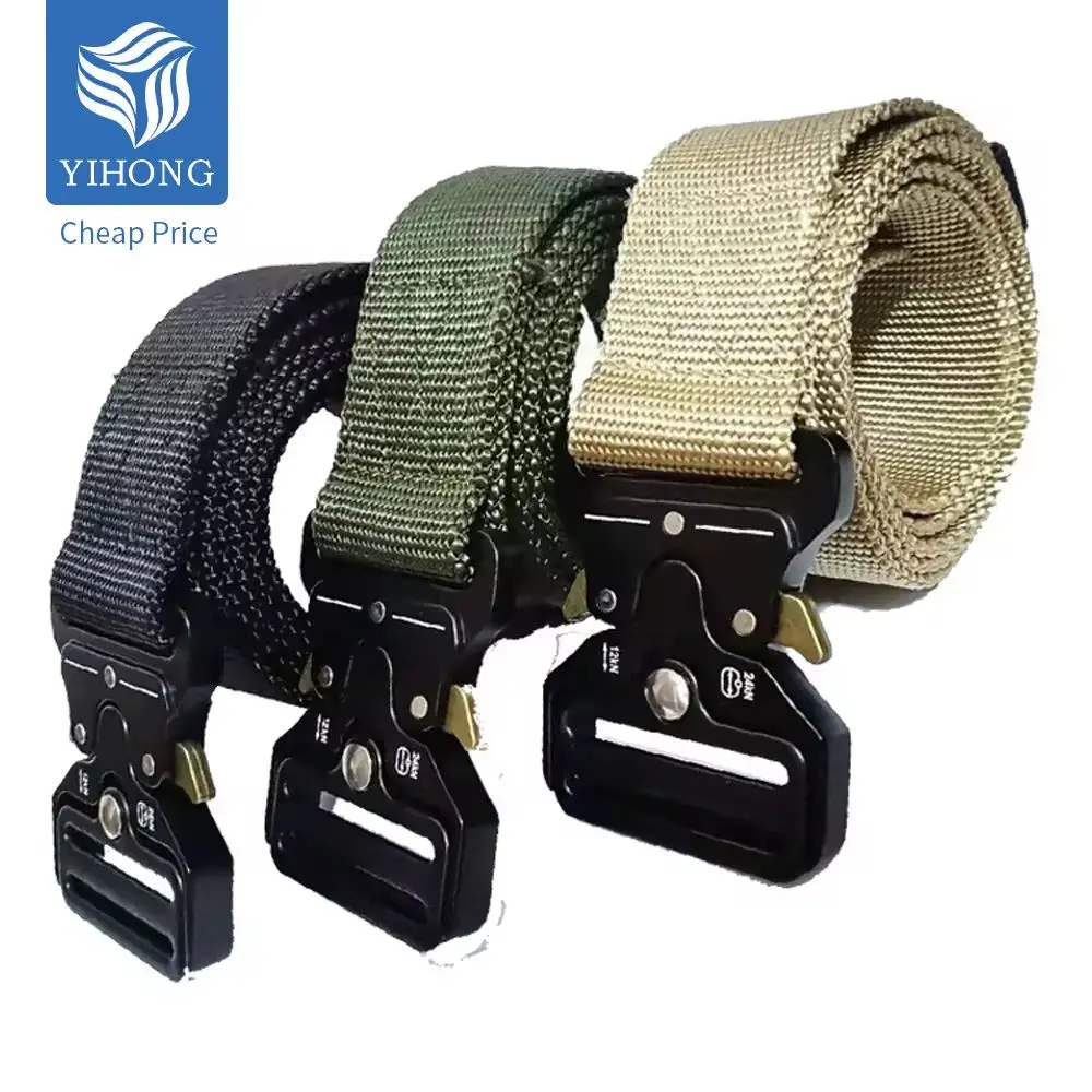 Оптовая продажа на заказ 1000D нейлоновая ткань 1 5 дюймов тактический ремень Регулируемый мужской тренировочный безопасности Быстрый выпуск 3 8 см