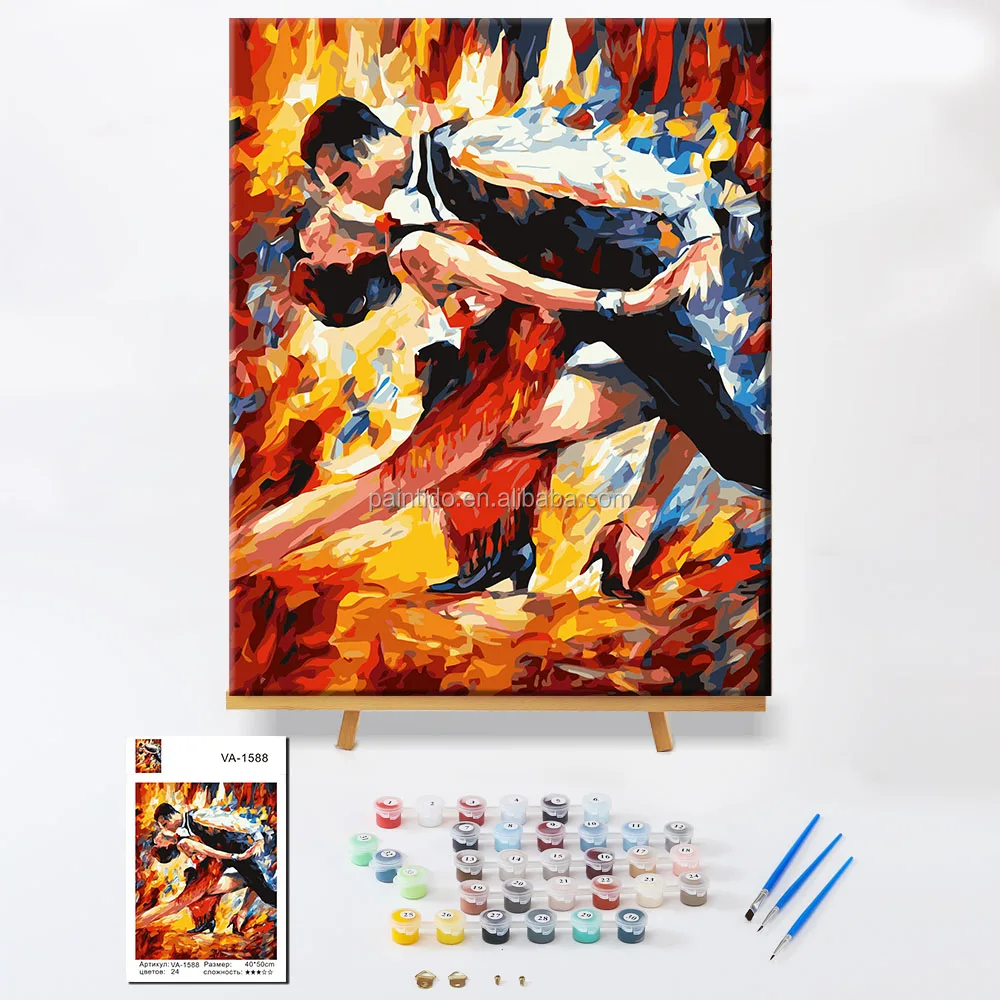 Набор для рисования по номерам: абстрактная масляная живопись, импрессионисты