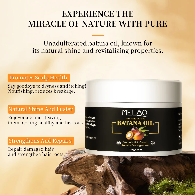 Private Label Melao Batana Oil Hair Mask Treatment Nourishing Detox Hair Care With Scalp Mask For Dandruff
