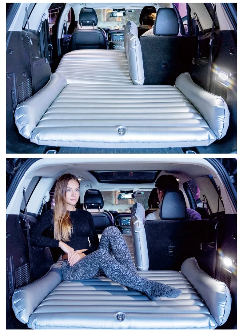Car Air Inflatable Travel Mattress Bed Universal for Back Seat Multi Functional Sofa Pillow Outdoor Camping Mat Cushion In Stock