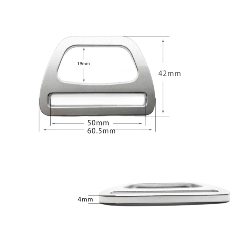 Unique Features Triangle D Ring Buckle Aluminum Triangle Buckle Triangle Glide Belt Buckle