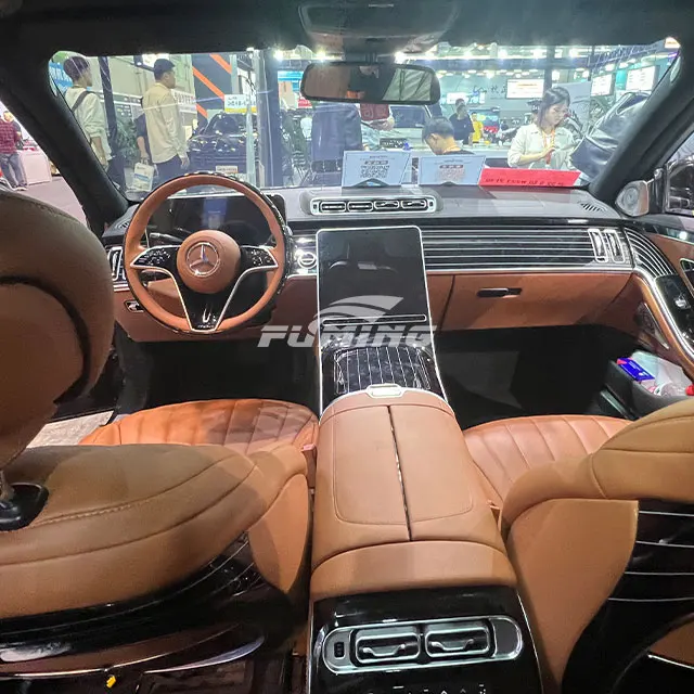 W221 car interior upgrade W223 center console modification door armrest refrigerator and accessories