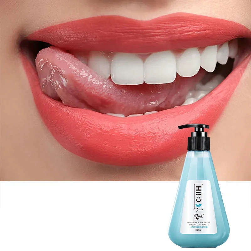 Professional Baking Soda Stain Removal Anti-yellow Tartar White Teeth Press Toothpaste