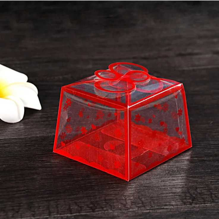 
Manufacturers Wholesale PVC/PET/PP Custom Plastic Gift Box Wedding Candy Packaging Box 