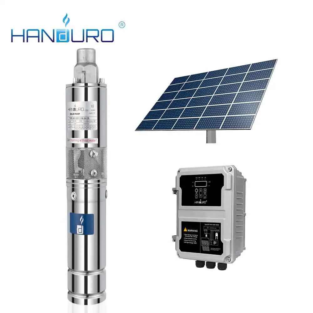 24v 120w 1.2m3/h 56m 3 inch 0.16hp DC solar submersible water pump